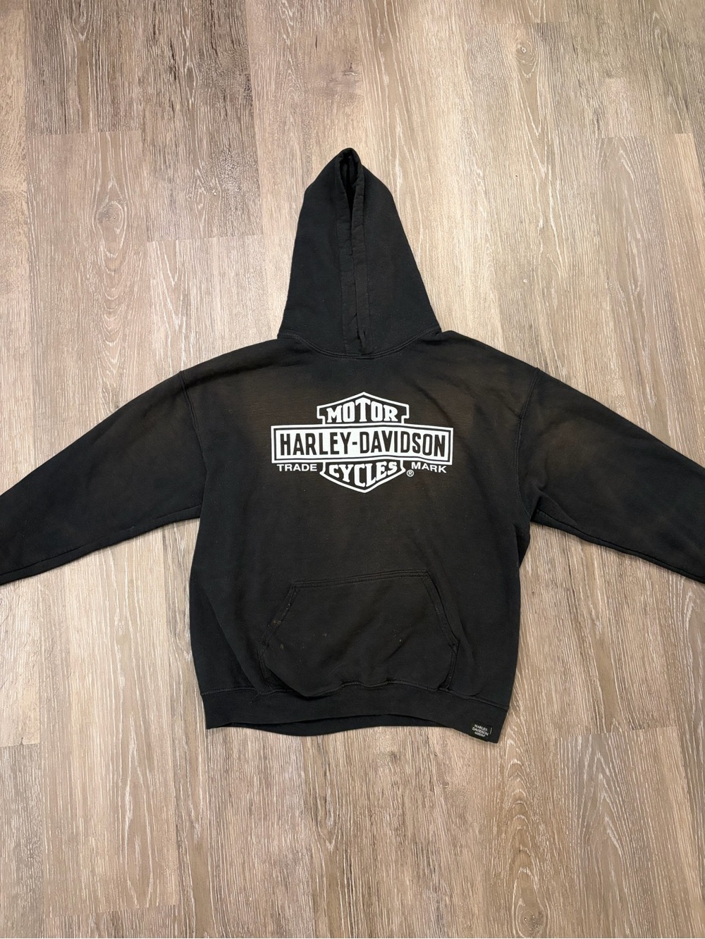 Harley-Davidson Motor Cycle Men's Black Logo Hoodie